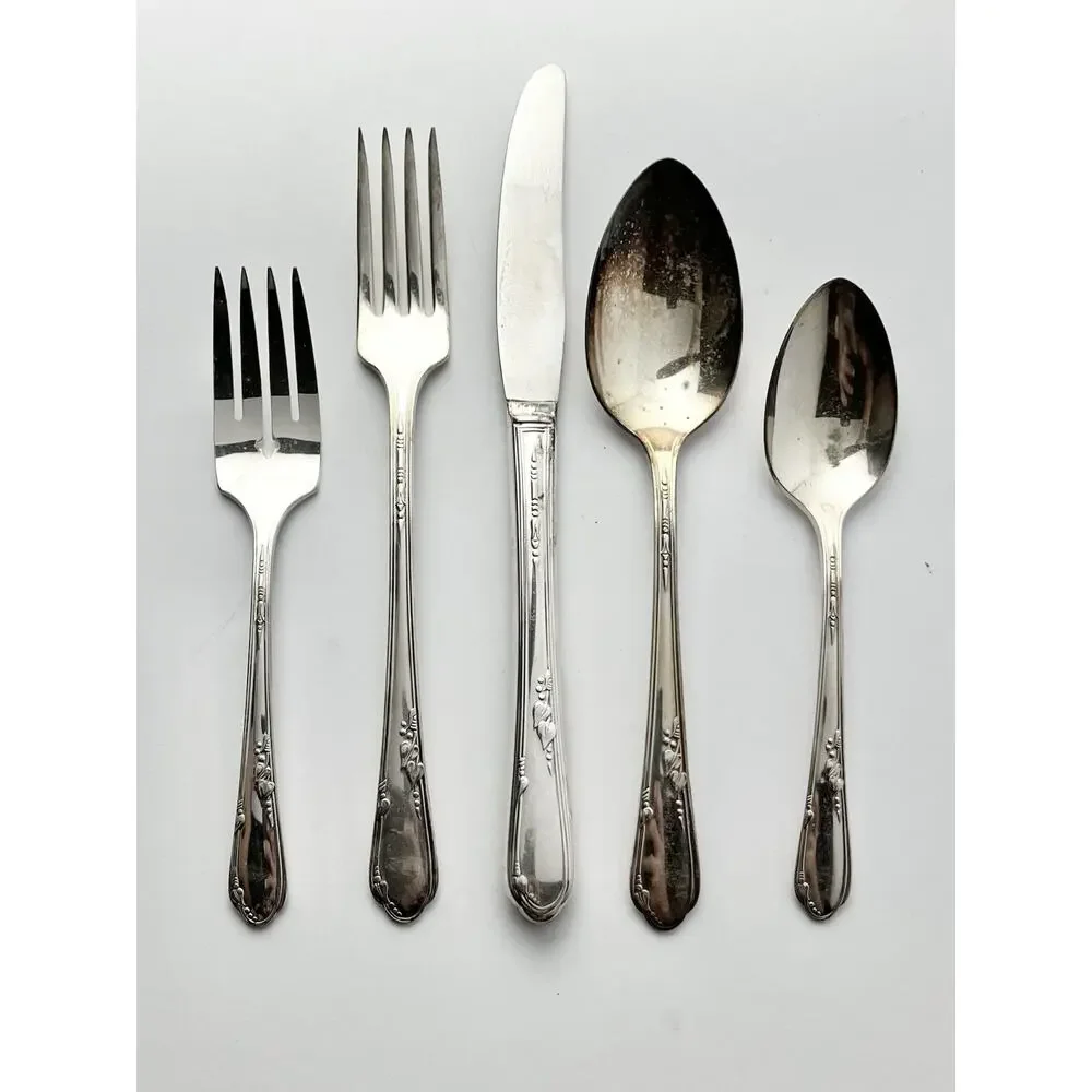 Oneida “Meadowbrook” 108-Piece Silverplate Flatware Set, Service for 16+